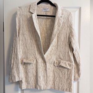 Smash + Tess Beige Animal Print Blazer